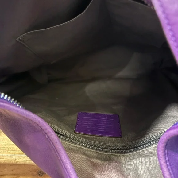 Coach 19893 Legacy Hobo Duffle Bag Ultraviolet Purple - Picture 3 of 9